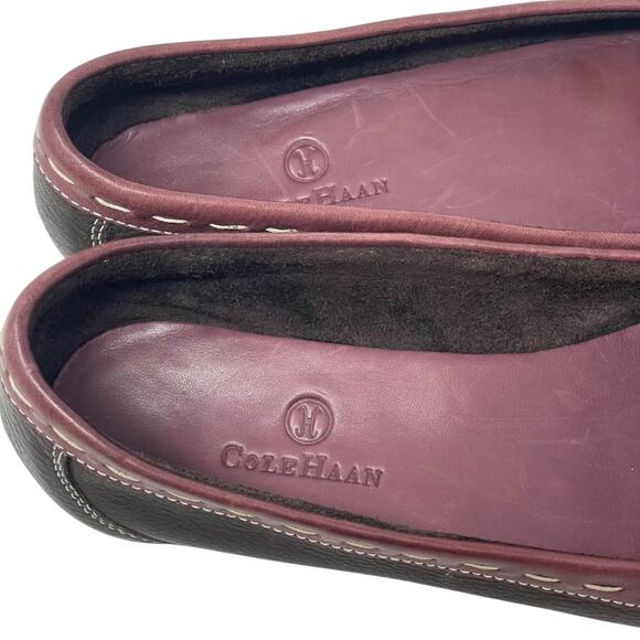 Cole Haan Brown & Mauve Leather Flats Size 8.5B - Picture 6 of 11